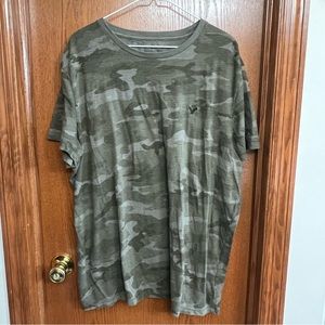 American Eagle Flex Green Camouflage Print T-shirt Size XXL
